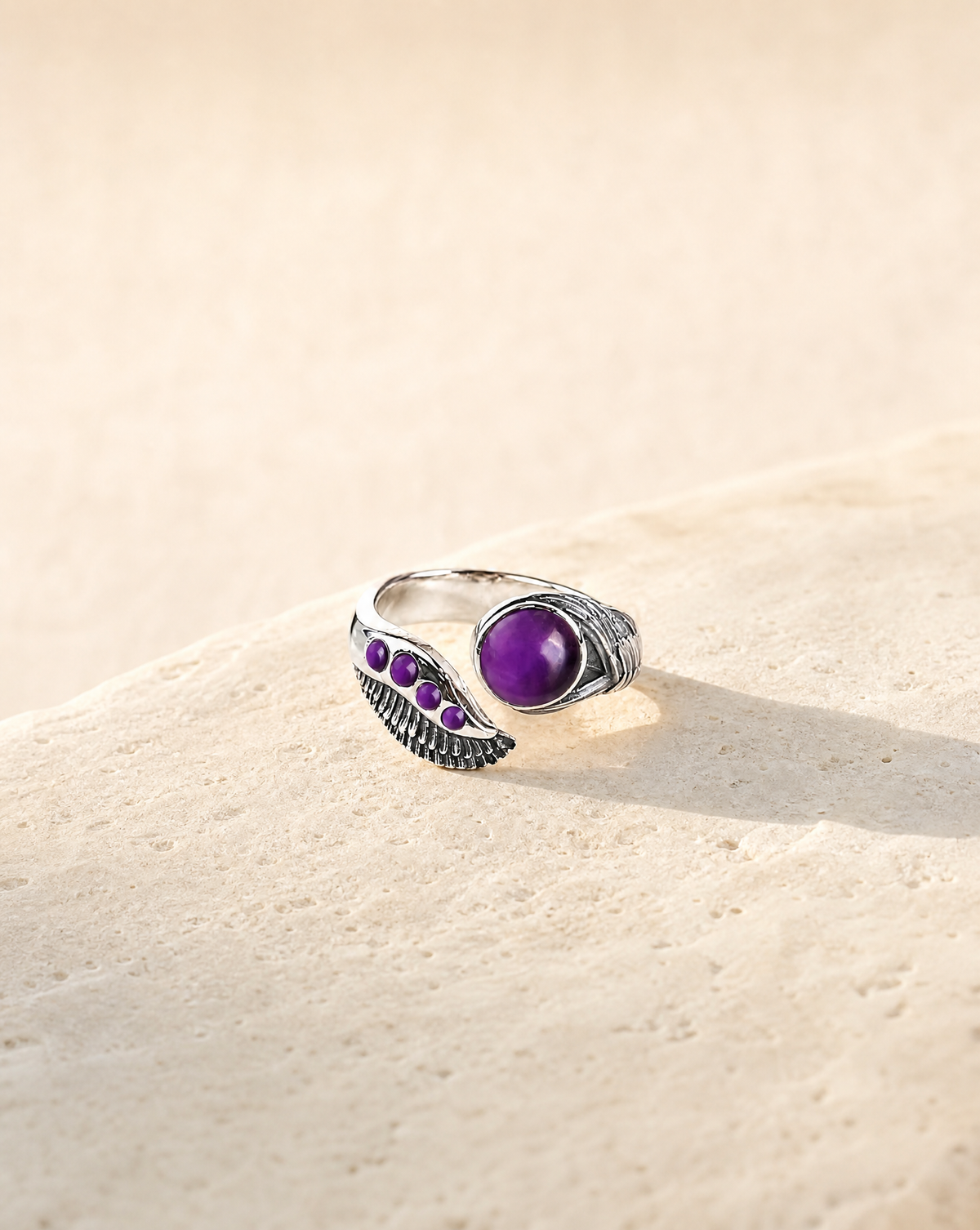 Majestic Amethyst Ring, Silver