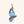 Majestic Blue Opal Pendant — Silver