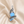 Majestic Blue Opal Pendant — Silver
