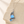 Majestic Blue Opal Pendant — Silver
