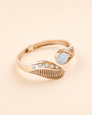 Majestic Winged Clear Quartz Bracelet — Gold
