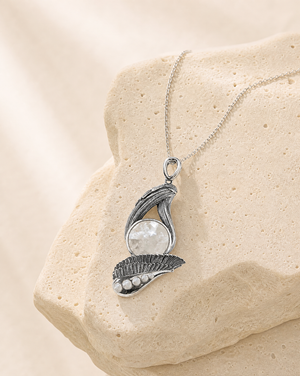 Majestic Clear Quartz Pendant — Silver