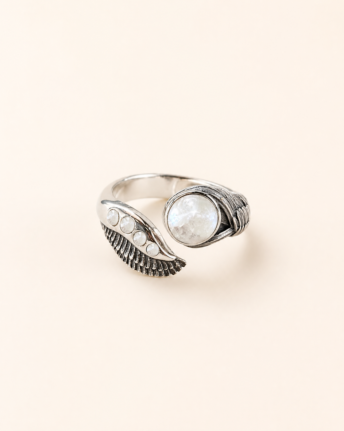 Majestic Clear Quartz Ring, Silver