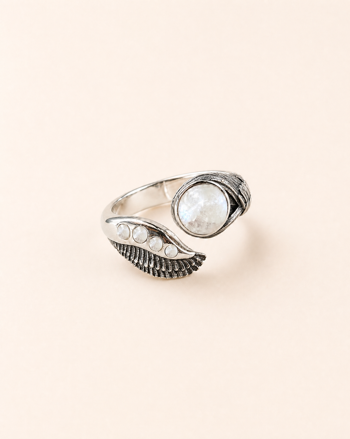 Majestic Clear Quartz Ring, Silver
