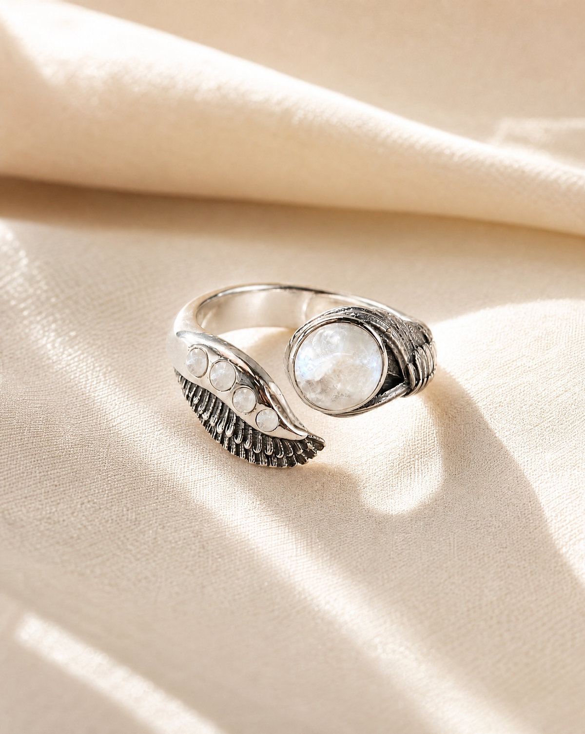 Majestic Clear Quartz Ring, Silver