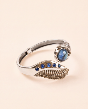 Majestic Winged Labradorite Bracelet — Silver