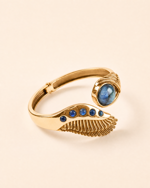 Majestic Winged Labradorite Bracelet — Gold