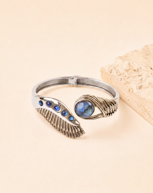 Majestic Winged Labradorite Bracelet — Silver