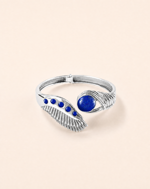 Majestic Winged Lapis Bracelet — Silver