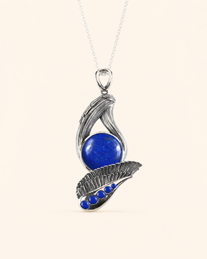 Majestic Lapis Pendant — Silver