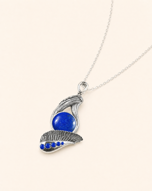 Majestic Lapis Pendant — Silver