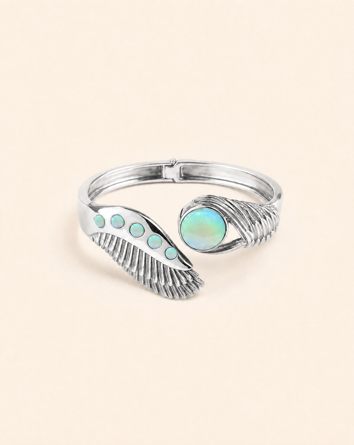Majestic Winged Opalite Bracelet — Silver