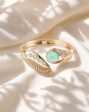 Majestic Winged Opalite Bracelet — Gold