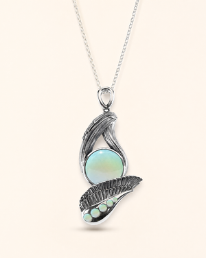 Majestic Opalite Pendant — Silver