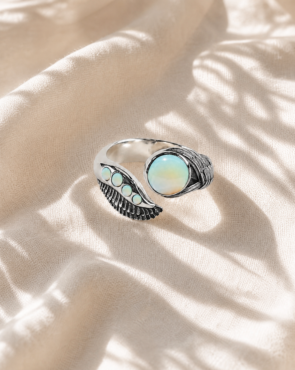 Majestic Opalite Ring, Silver
