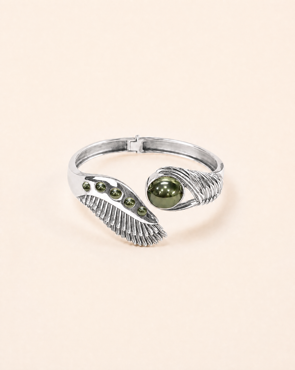Majestic Winged Pyrite Bracelet — Silver