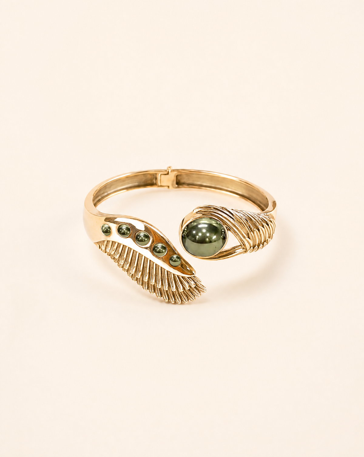 Majestic Winged Pyrite Bracelet — Gold