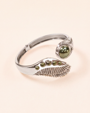 Majestic Winged Pyrite Bracelet — Silver