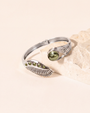 Majestic Winged Pyrite Bracelet — Silver