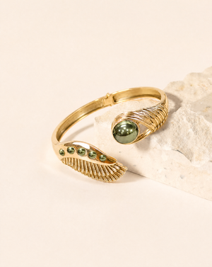 Majestic Winged Pyrite Bracelet — Gold
