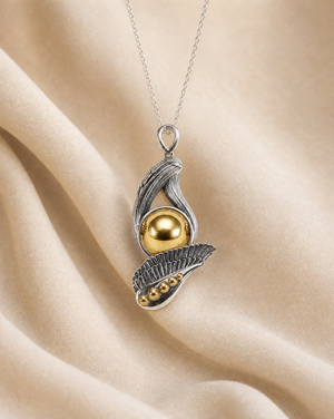 Majestic Pyrite Pendant — Silver