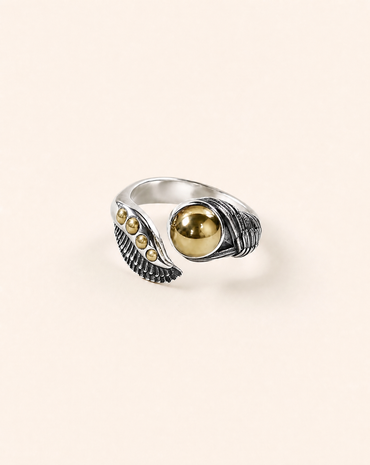 Majestic Pyrite Ring, Silver