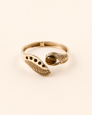 Majestic Winged Tiger's Eye Bracelet — Gold