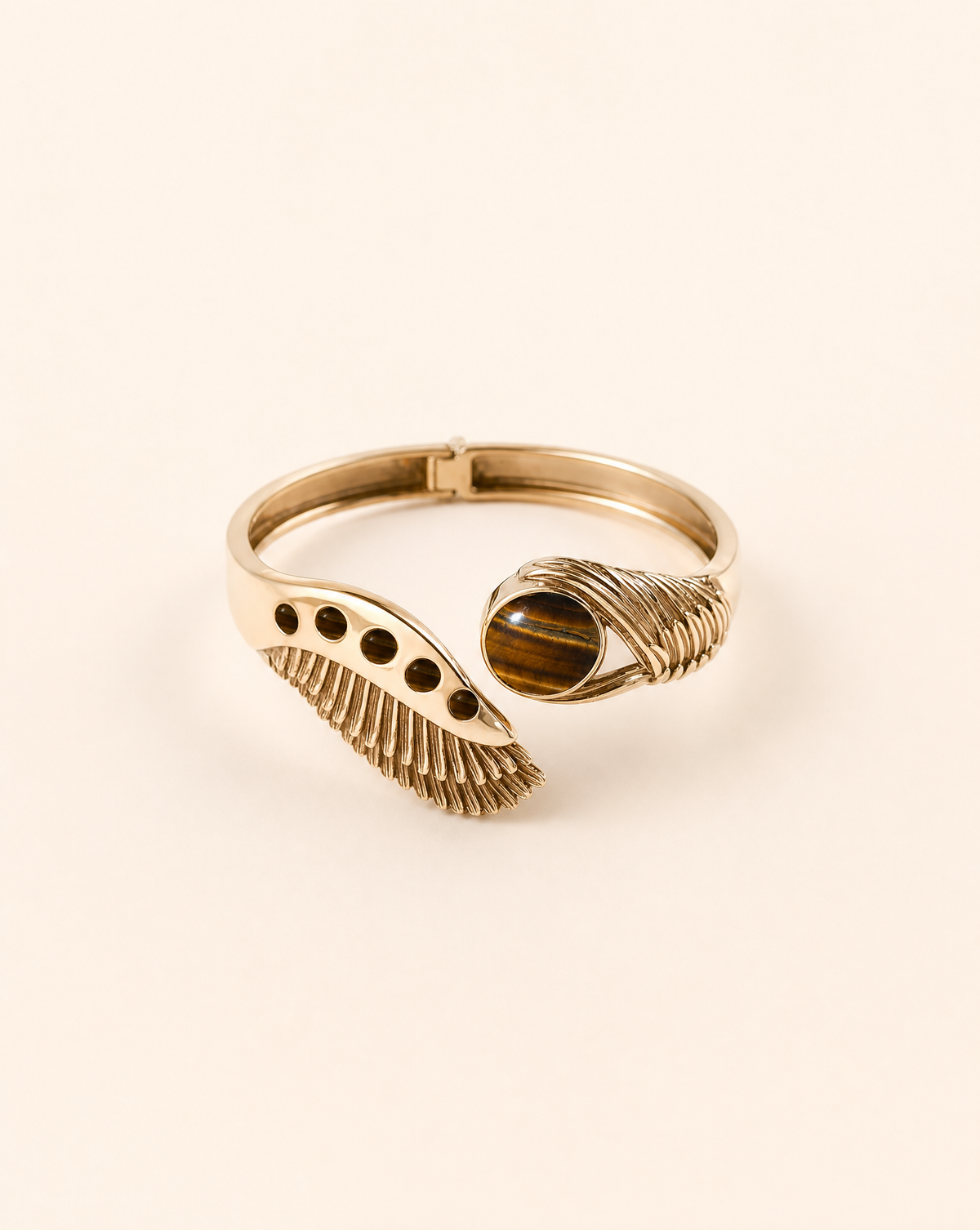 Majestic Winged Tiger's Eye Bracelet — Gold