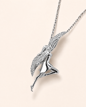 Winged SpiritDancer Pendant — Silver