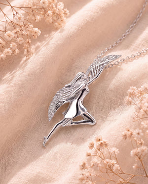 Winged SpiritDancer Pendant — Silver