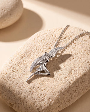 Winged SpiritDancer Pendant — Silver