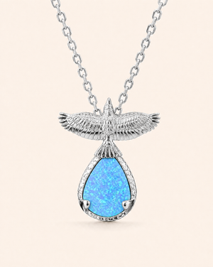 SunDancer Blue Opal Pendant — Silver