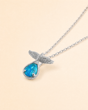 SunDancer Chrysocolla Pendant — Silver