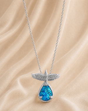SunDancer Chrysocolla Pendant — Silver