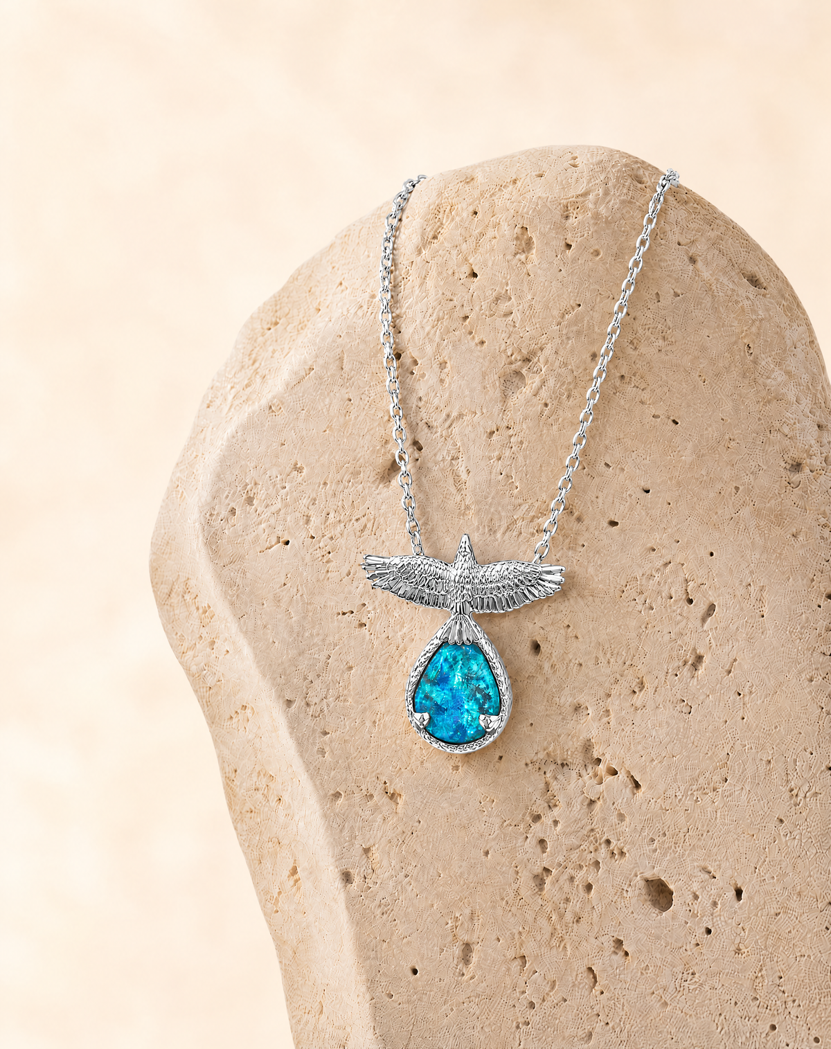 SunDancer Chrysocolla Pendant, Silver