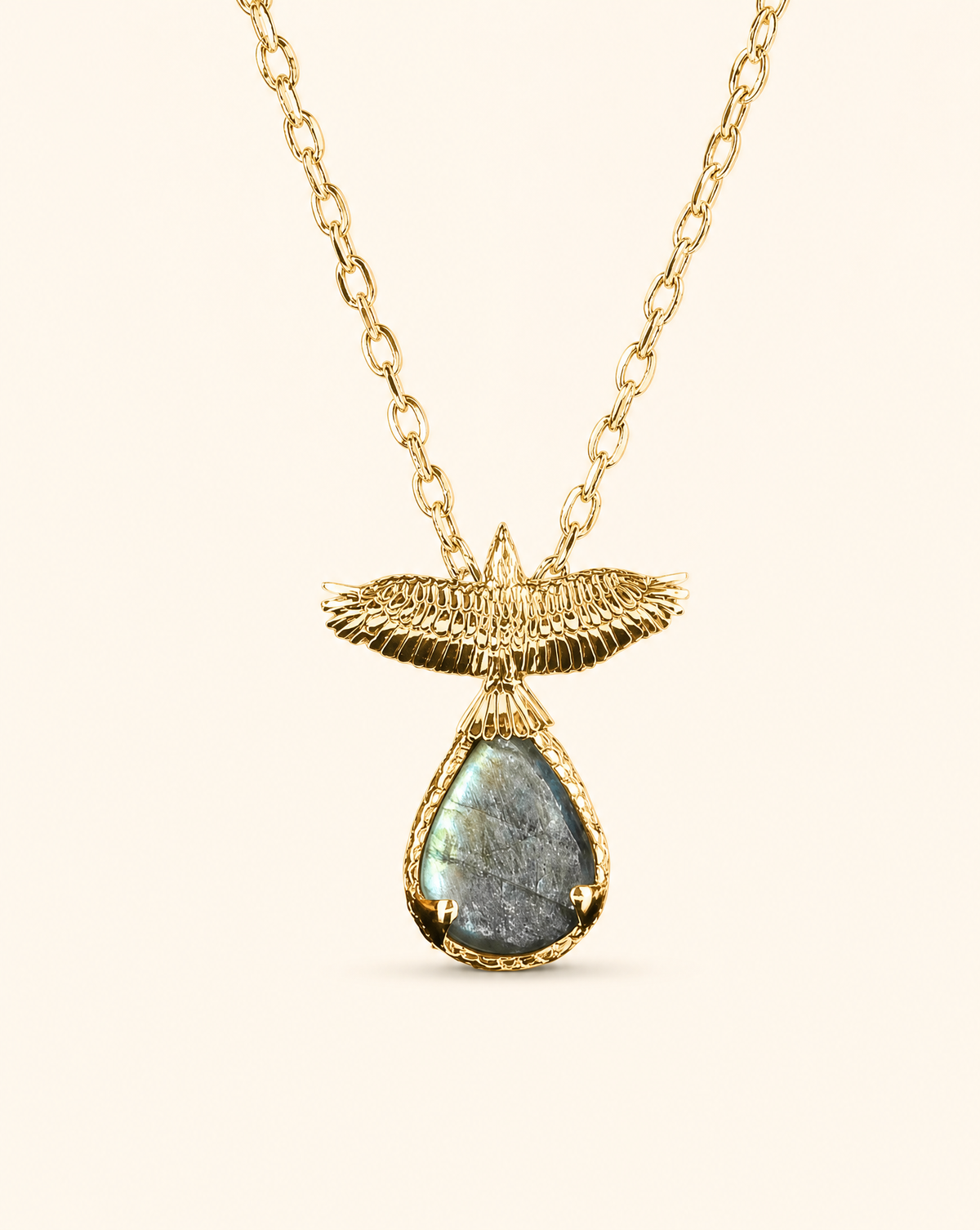 SunDancer Labradorite Pendant — Gold