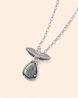 SunDancer Labradorite Pendant — Silver