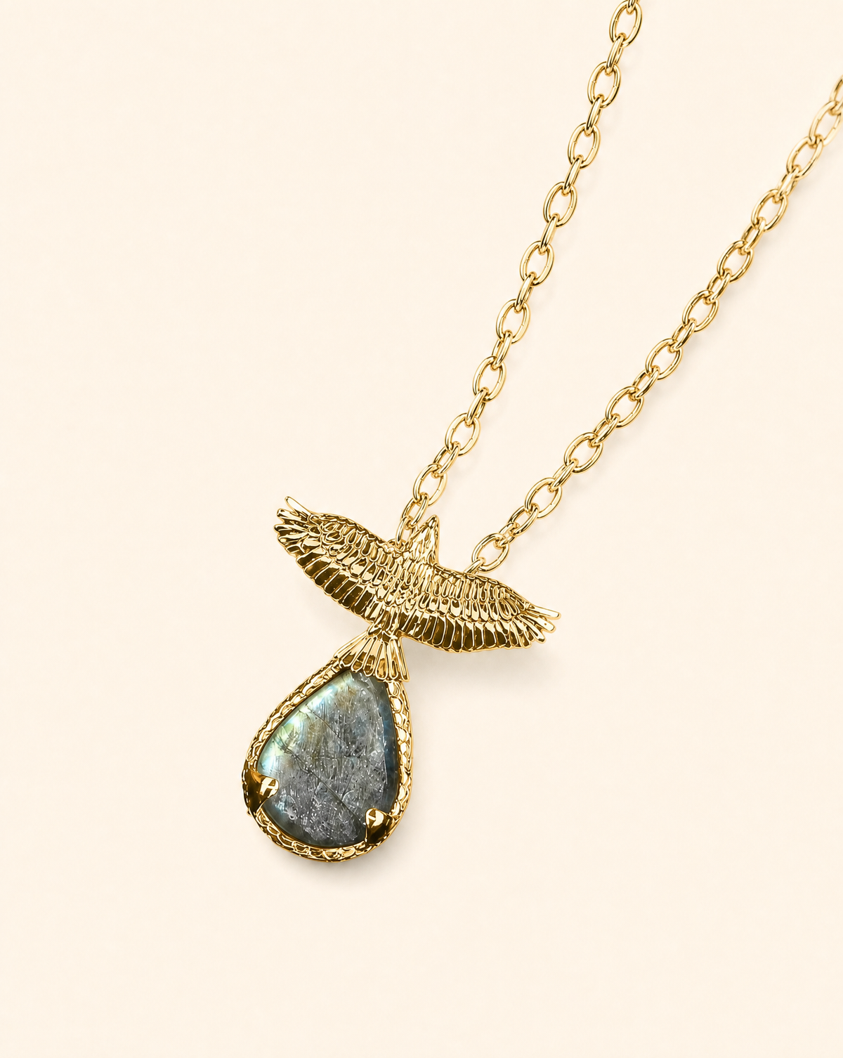 SunDancer Labradorite Pendant — Gold