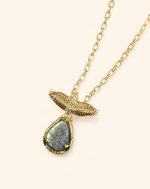 SunDancer Labradorite Pendant — Gold