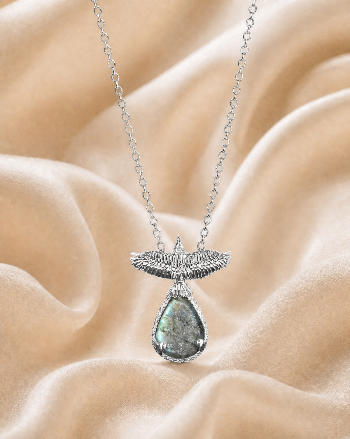 SunDancer Labradorite Pendant — Silver