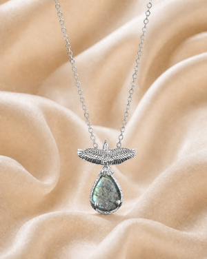 SunDancer Labradorite Pendant — Silver
