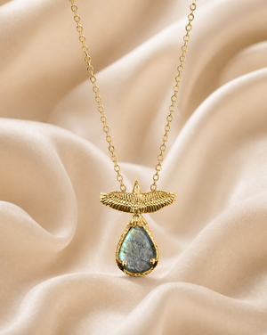 SunDancer Labradorite Pendant — Gold