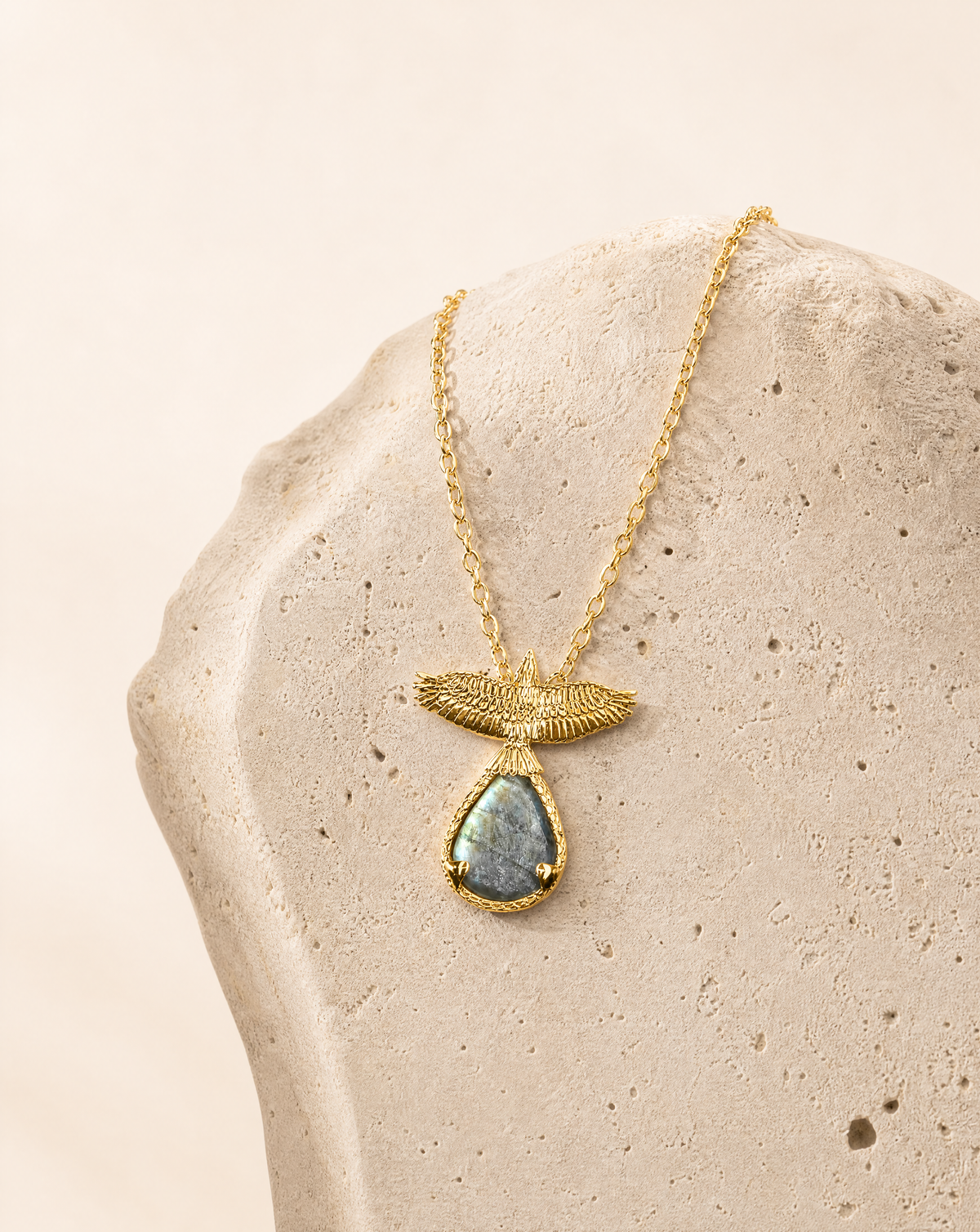 SunDancer Labradorite Pendant — Gold