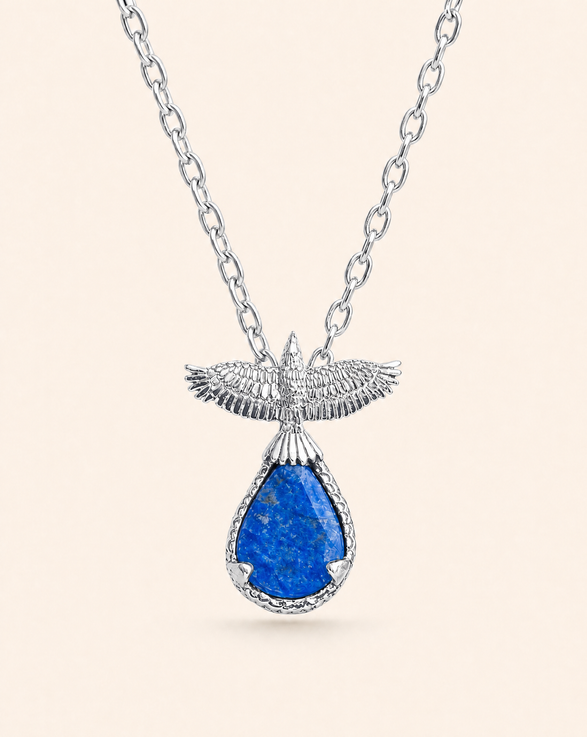 SunDancer Lapis Pendant — Silver