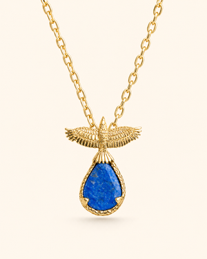 SunDancer Lapis Pendant — Gold