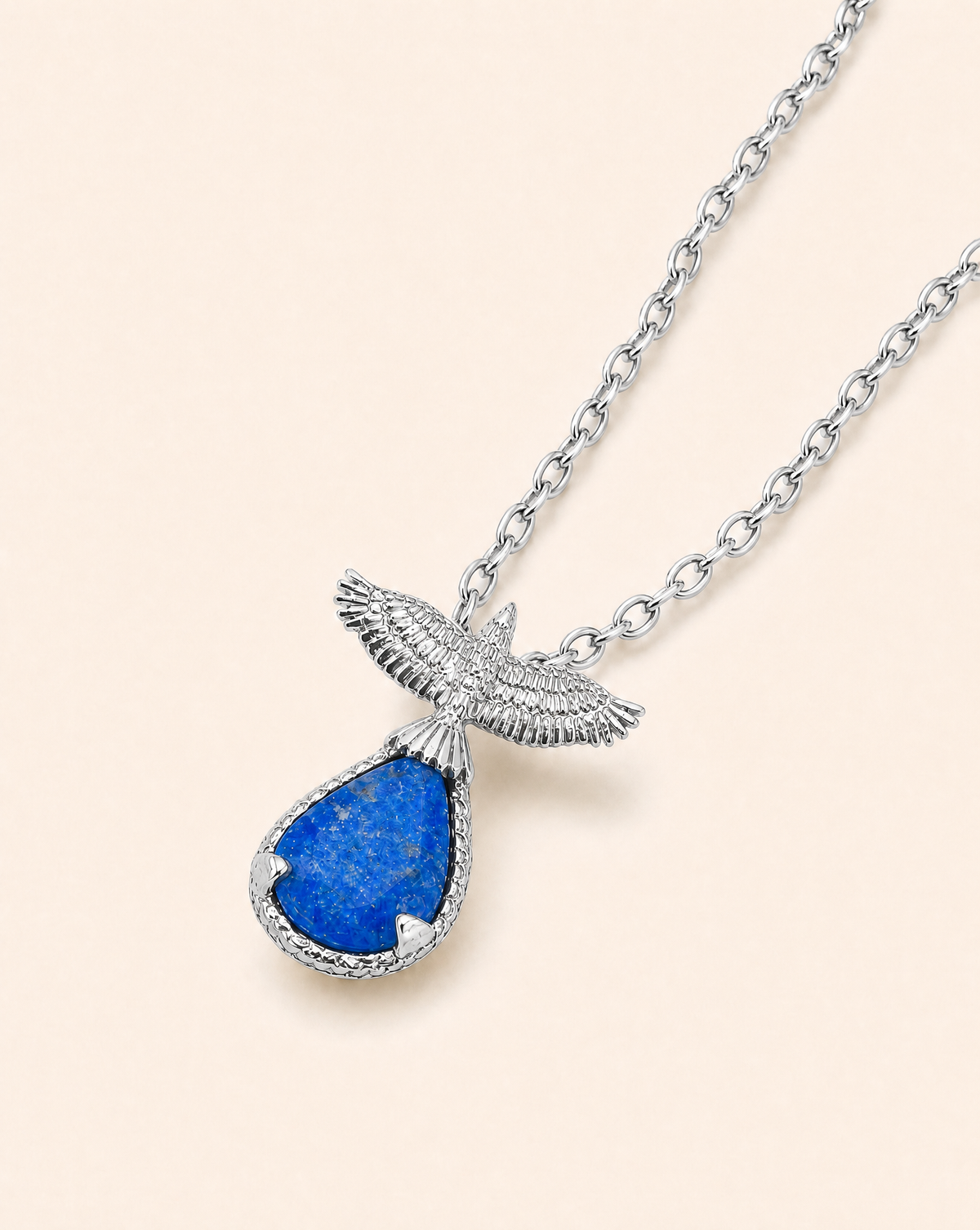 SunDancer Lapis Pendant — Silver
