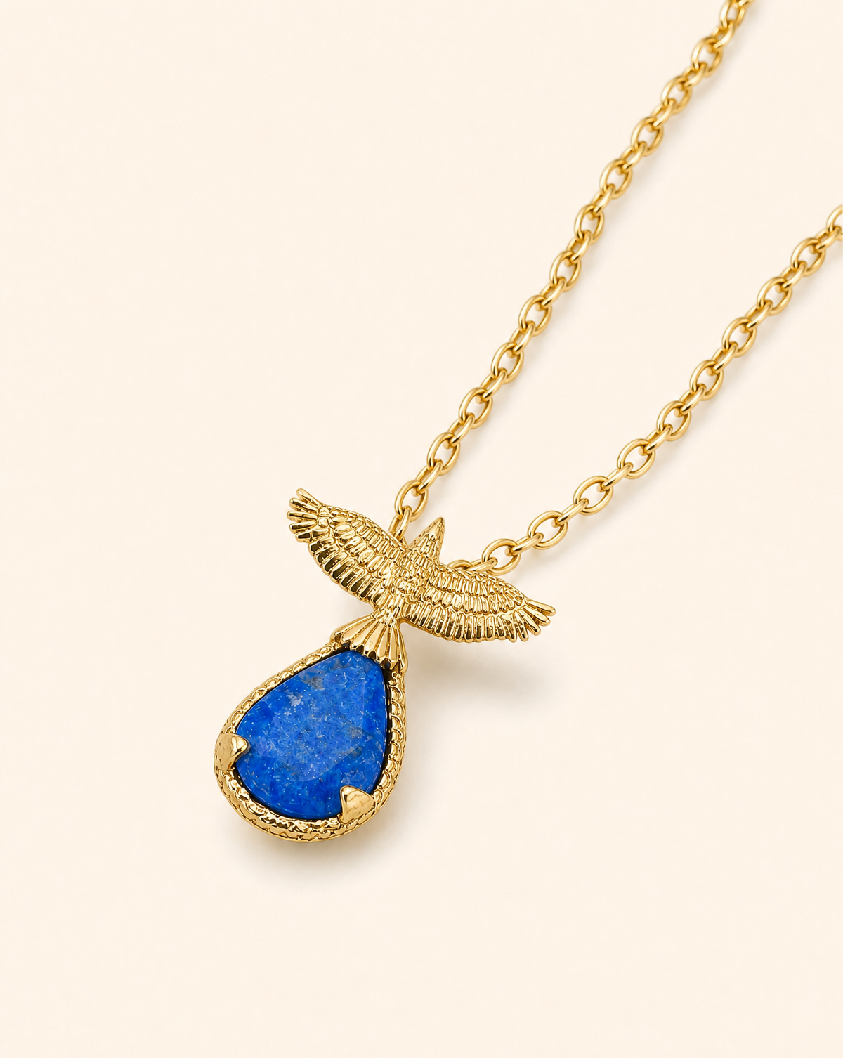 SunDancer Lapis Pendant — Gold