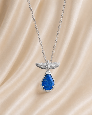 SunDancer Lapis Pendant — Silver