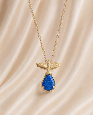 SunDancer Lapis Pendant — Gold