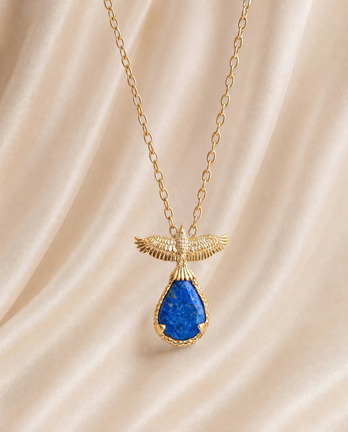SunDancer Lapis Pendant — Gold